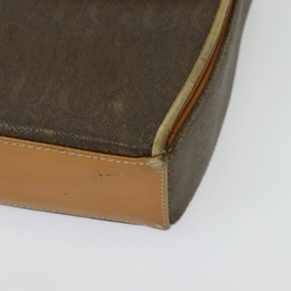 GUCCI Shoulder Bag Canvas Leather Brown Gold - Picture 11 of 16